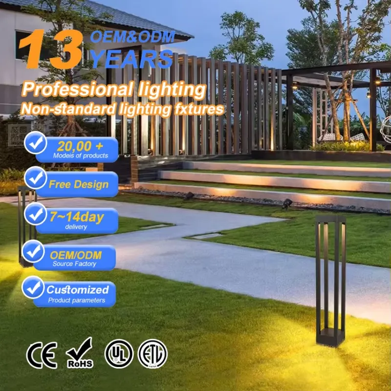 Ac Outdoor Power - COB Chip LED Bollard Light IP65