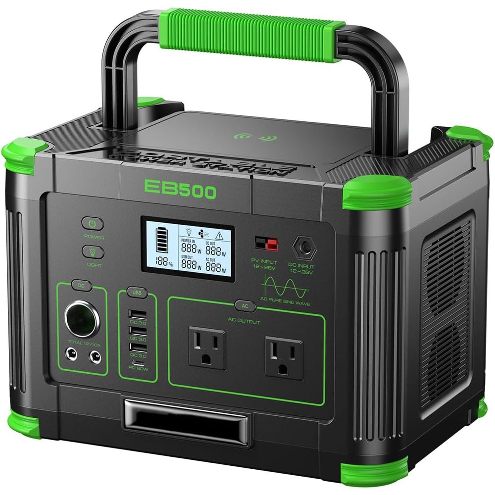 Ac Outdoor Power - 500W Portable Power Station 519.48Wh Outdoor