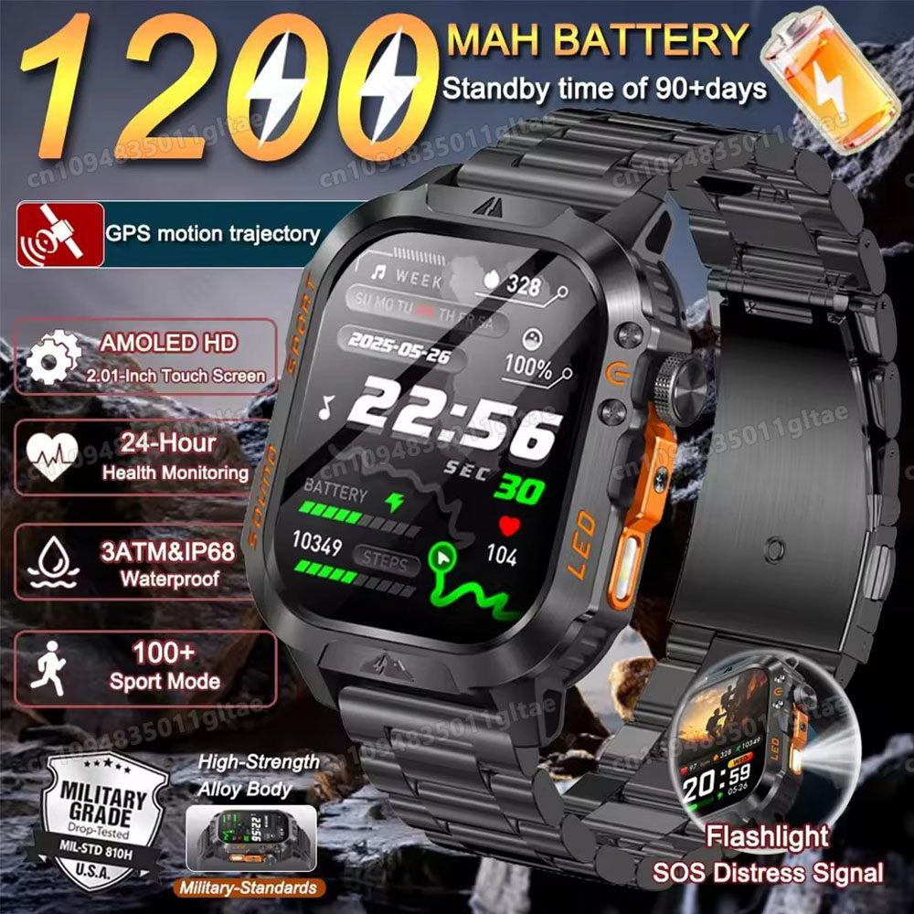 Outdoor Power Meter - 2026 New Military Smart Watch Men
