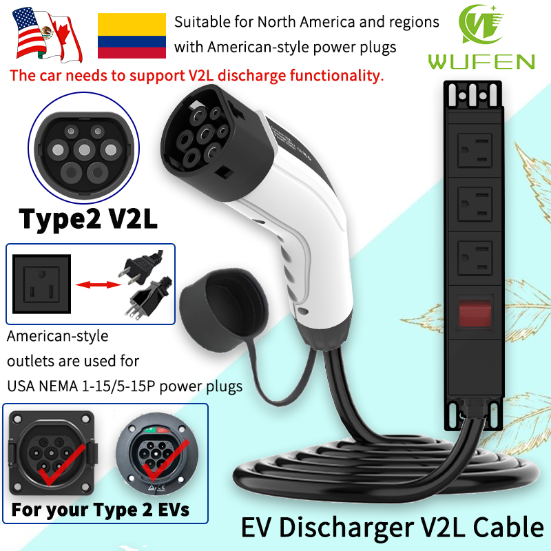 Ac Outdoor Power - WUFEN Portable Type 2 V2L Cable