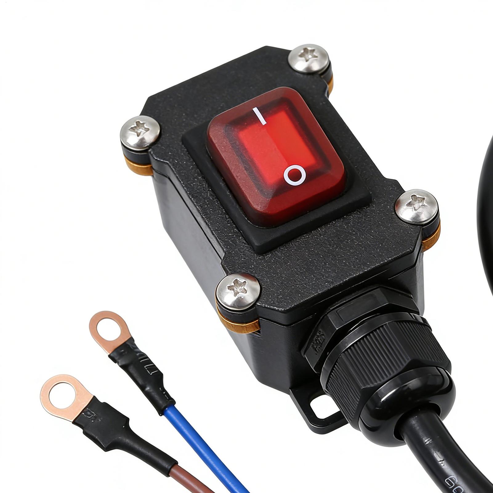 Outdoor Power Disconnect - 30/50/100cm Universal Motorcycle KillSwitch 12V/24V Heavy