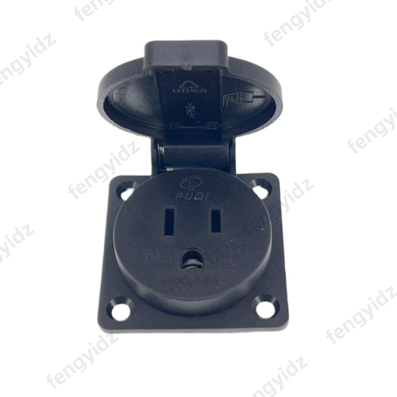 Black 125V 15A 20A IP44 CE Ame - Outdoor Power Receptacle ulasan dan harga