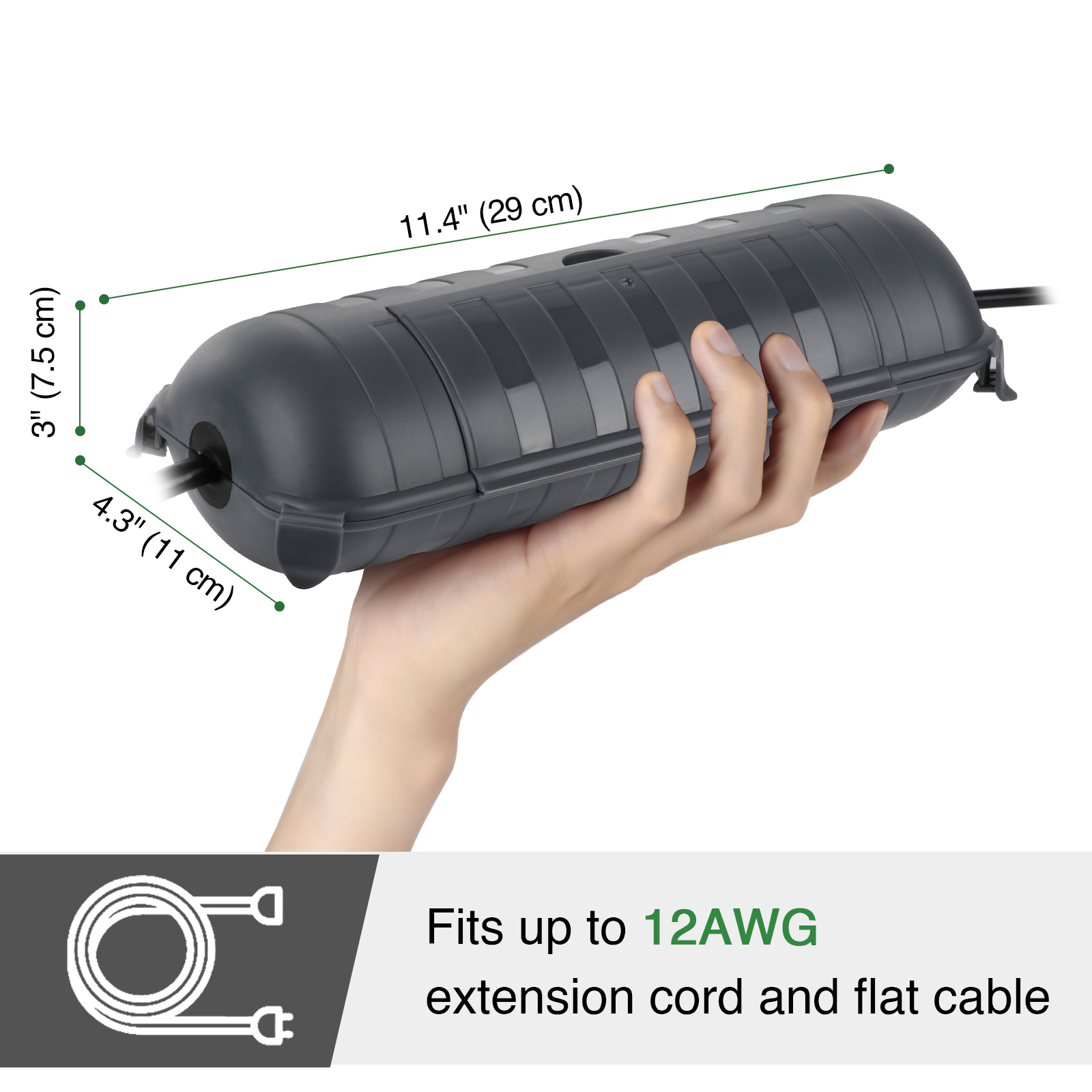 Large Weatherproof Outdoor Ele - Outdoor Power Strip With Cover ulasan dan harga