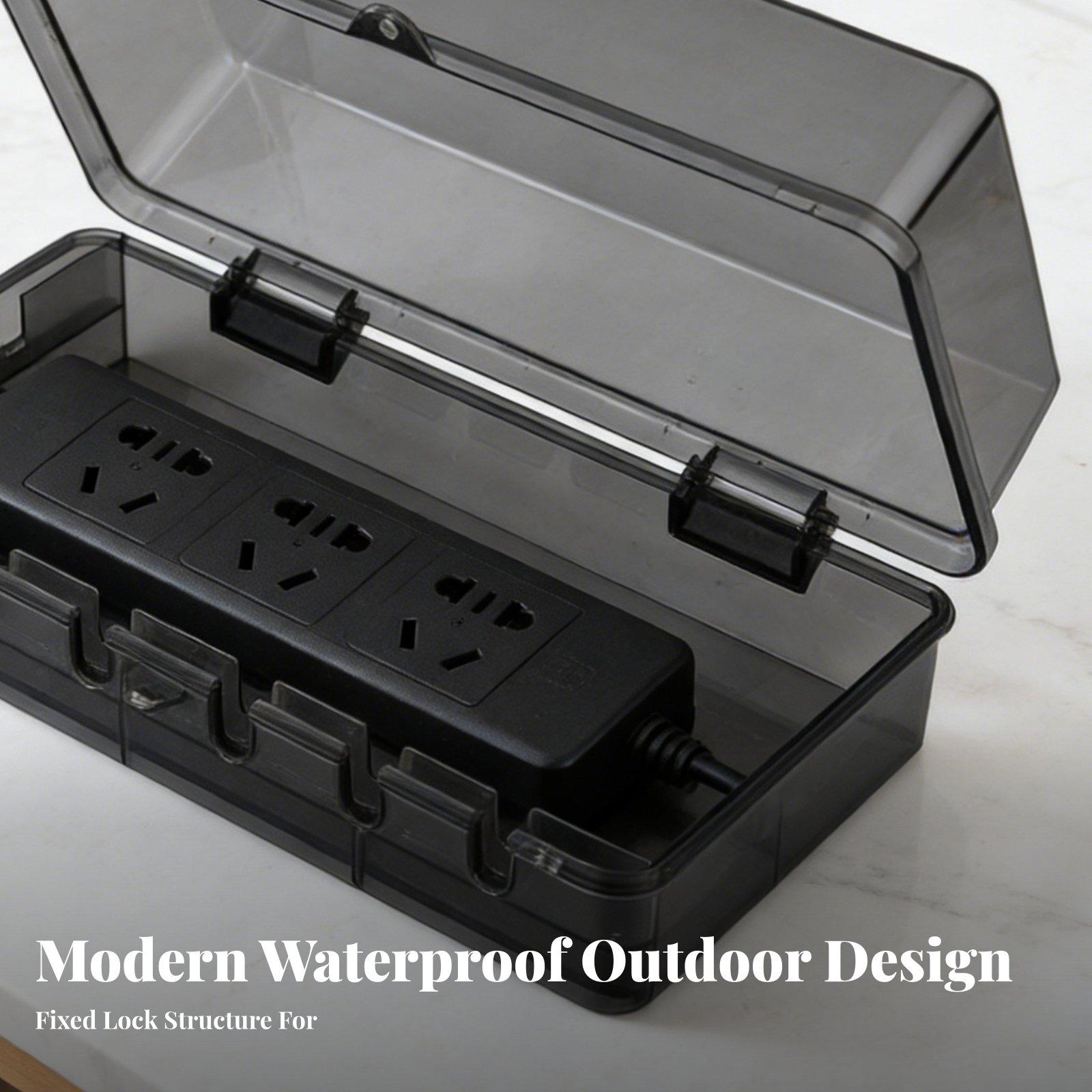 Waterproof Power Strips Box Du - Outdoor Power Strip With Cover ulasan dan harga
