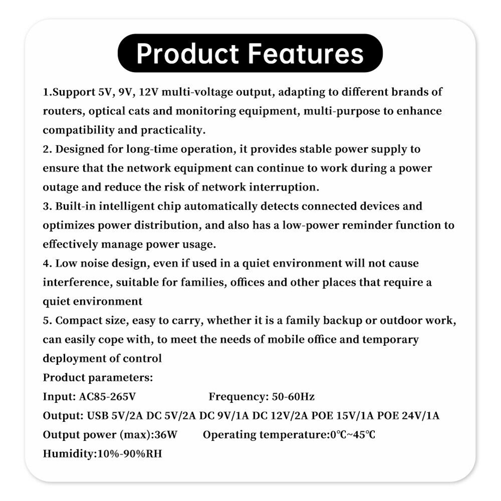 1018L 5V 9V 12V Backup DC UPS  - Outdoor Uninterruptible Power Supply ulasan dan harga