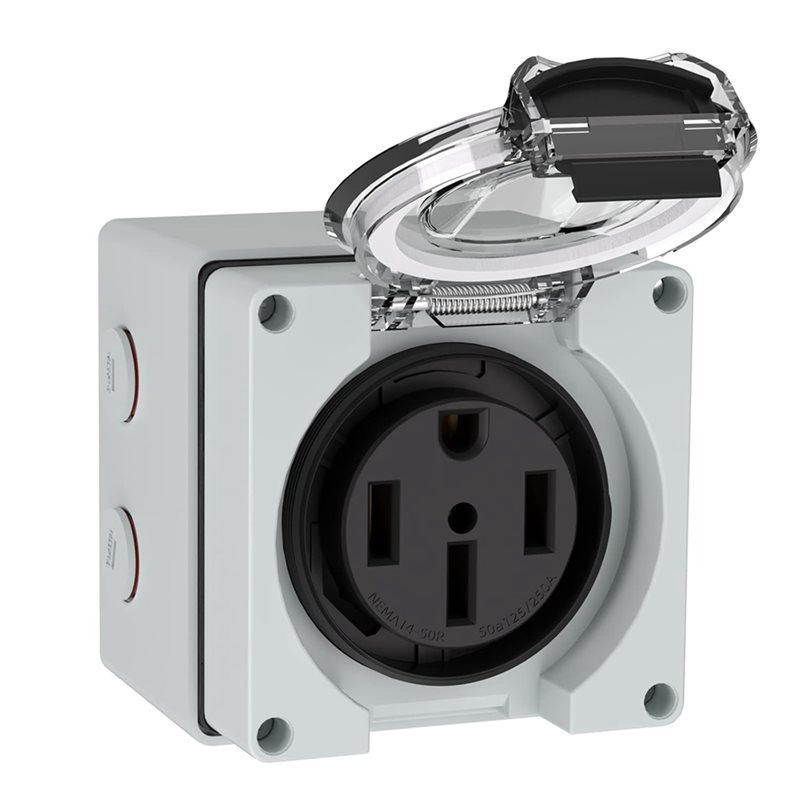 Y17A 6X 50Amp Power Outlet Box - Outdoor Power Receptacle ulasan dan harga