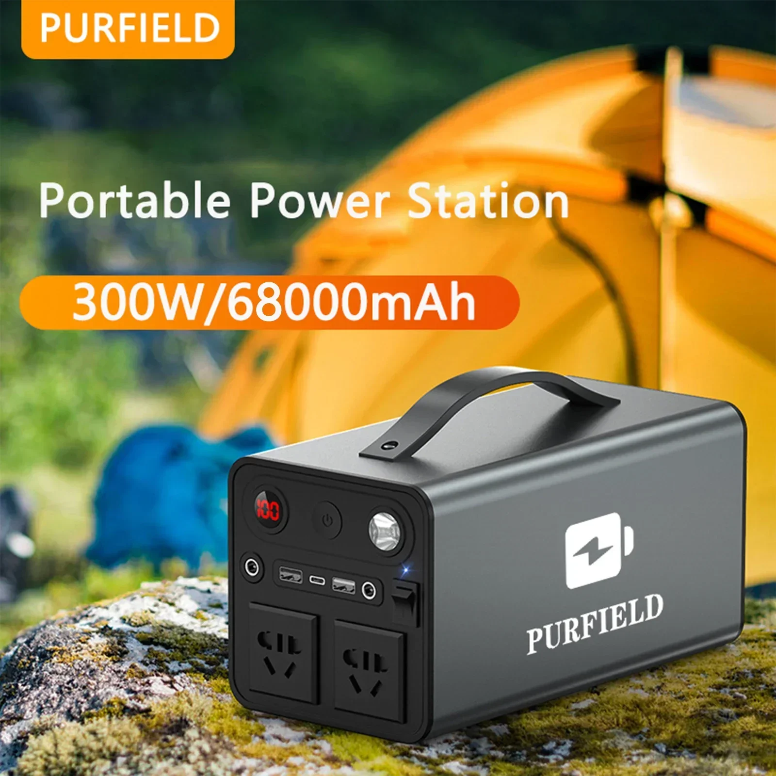 PURFIELD Portable Power 68000m - Ac Outdoor Power ulasan dan harga