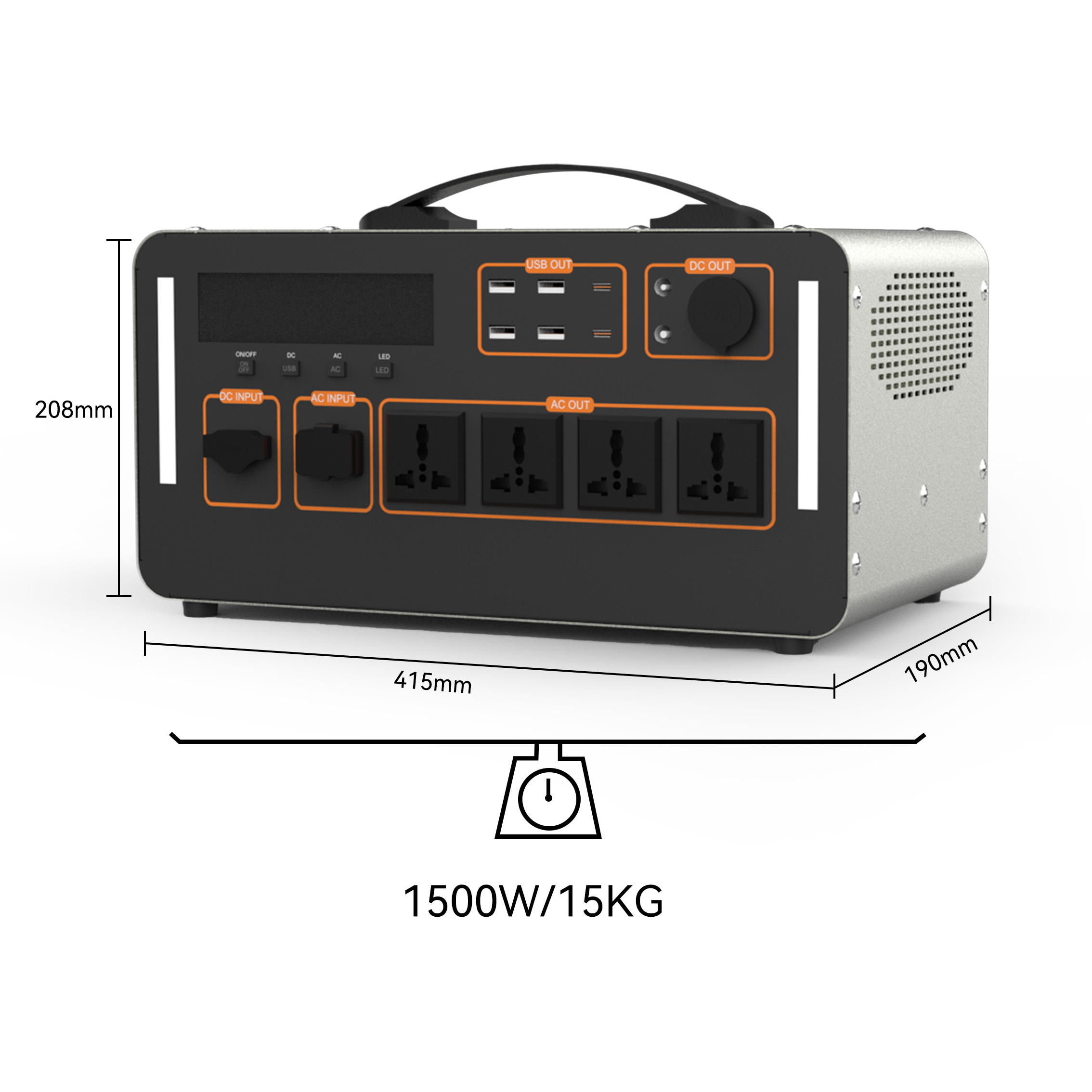 1500W Solar Portable Power Sta - Outdoor Uninterruptible Power Supply ulasan dan harga