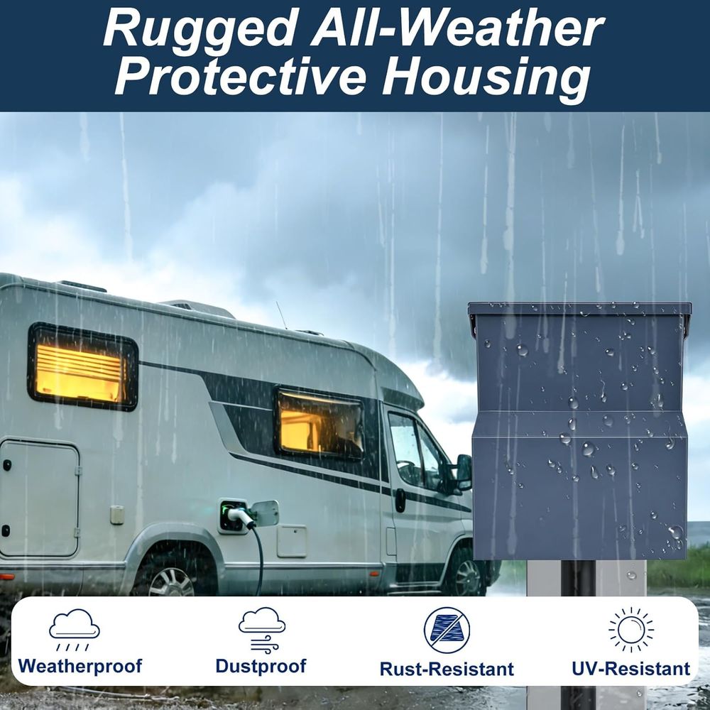 RV Electrical Panel with Break - Outdoor Power Receptacle ulasan dan harga
