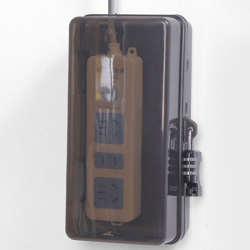 Durable Plastic Plug Box Anti- - Outdoor Power Strip With Cover ulasan dan harga
