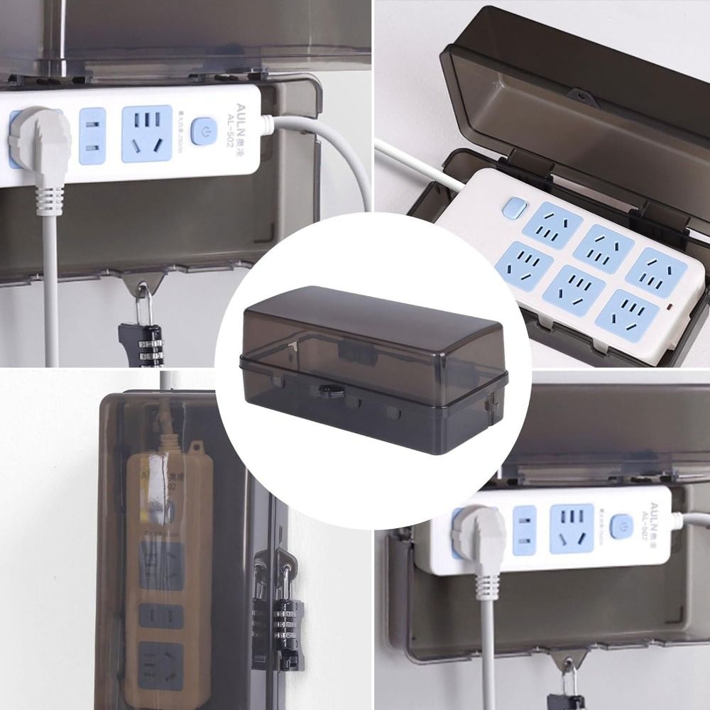 Durable Plastic Plug Box Anti- - Outdoor Power Strip With Cover ulasan dan harga