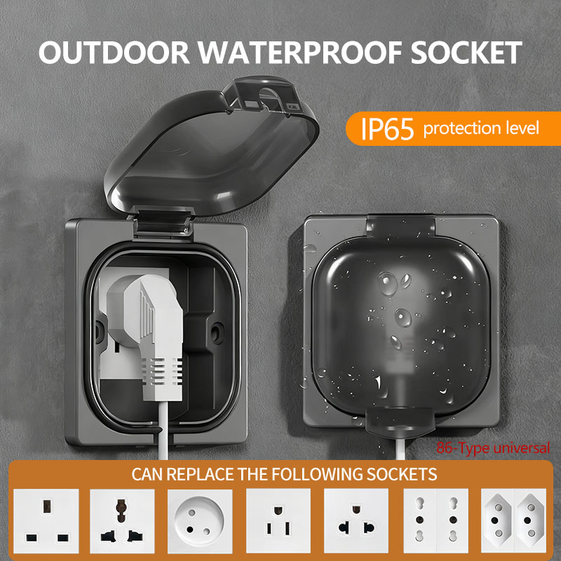 IP65 Waterproof Outdoor Socket - Outdoor Power Receptacle ulasan dan harga