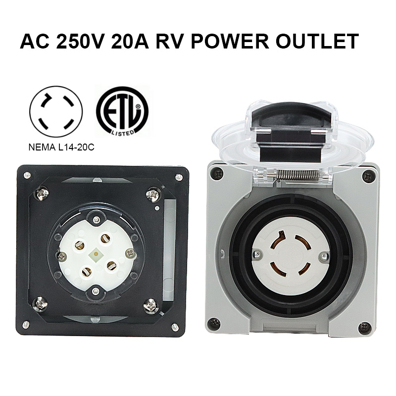 125/250V 20A Generator RV Powe - Outdoor Power Receptacle ulasan dan harga