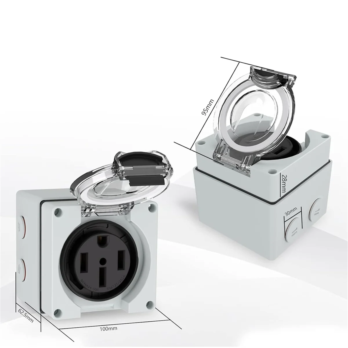 Power Outlet Box, 125/250Volt  - Outdoor Power Receptacle ulasan dan harga