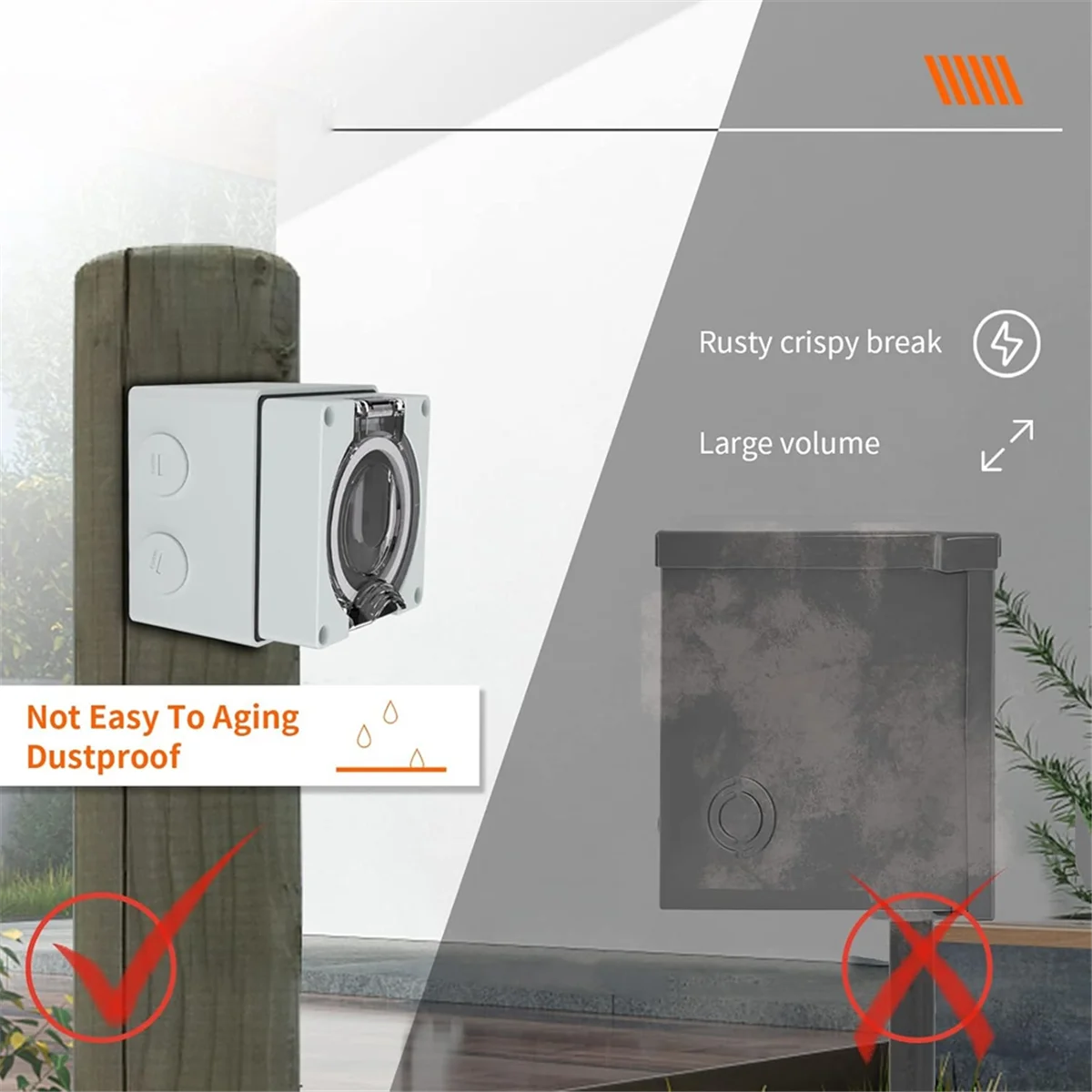 Power Outlet Box, 125/250Volt  - Outdoor Power Receptacle ulasan dan harga