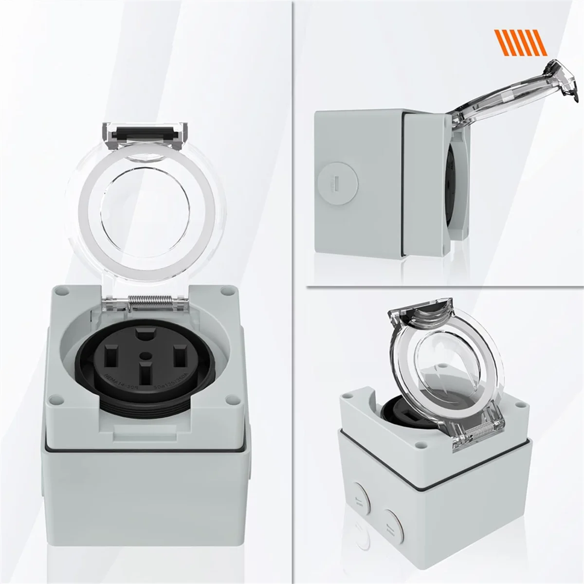 Power Outlet Box, 125/250Volt  - Outdoor Power Receptacle ulasan dan harga