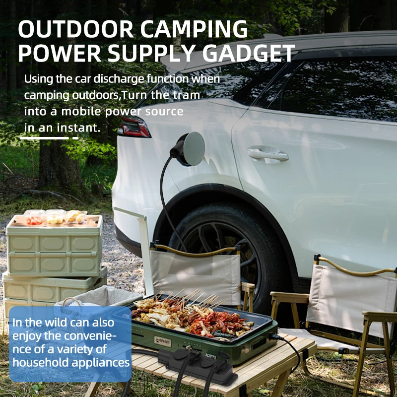 Portable 16A 4KW V2L Cable Ele - Ac Outdoor Power ulasan dan harga