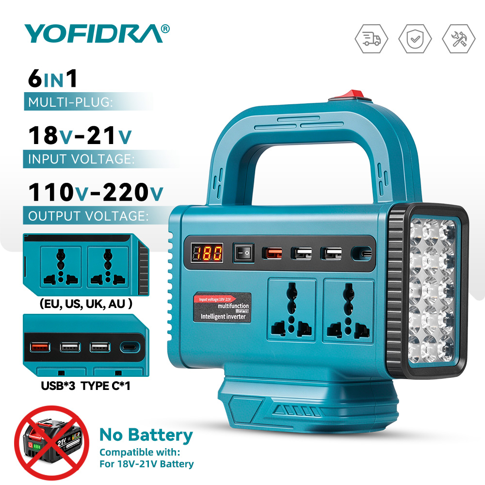 YOFIDRA 220V Portable Power In - Ac Outdoor Power ulasan dan harga