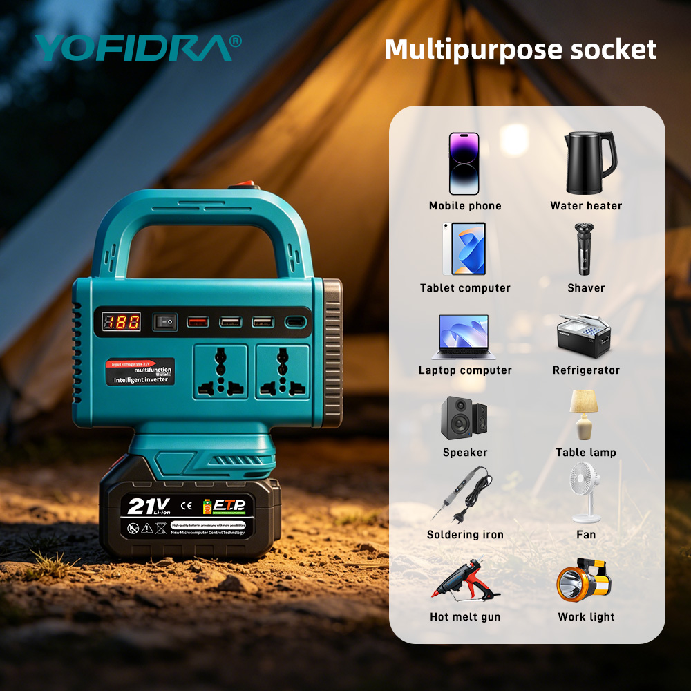 YOFIDRA 220V Portable Power In - Ac Outdoor Power ulasan dan harga