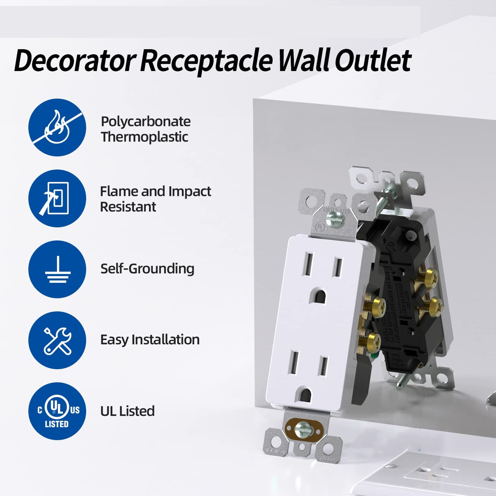 Weatherproof Outlet with Cover - Outdoor Power Receptacle ulasan dan harga