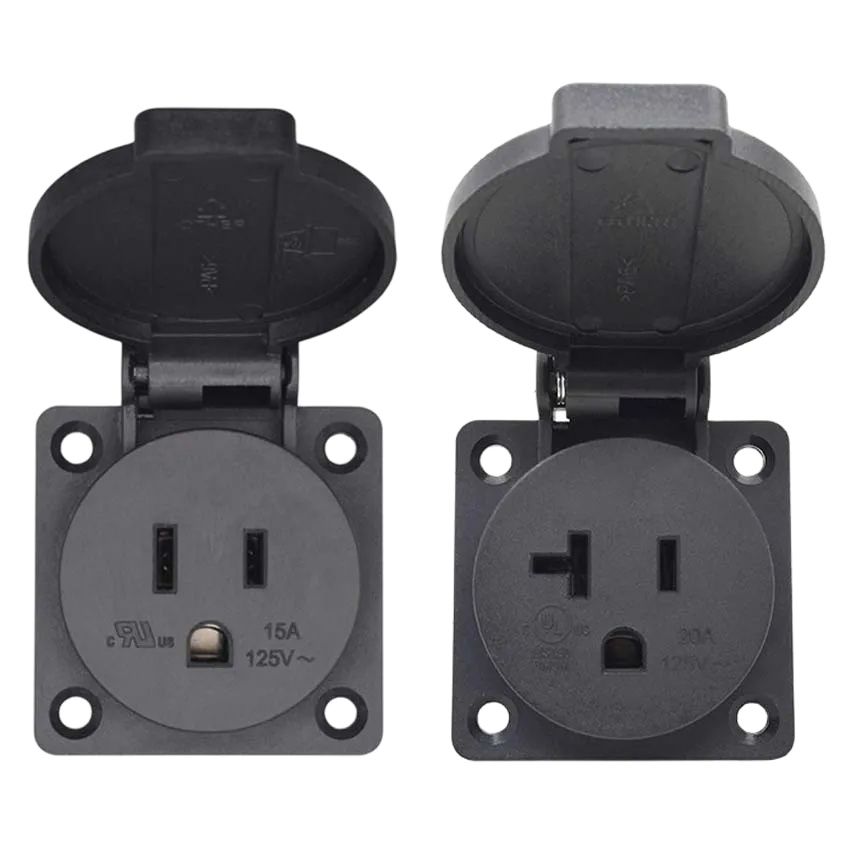 1PCS Universal 15A 20A America - Outdoor Power Receptacle ulasan dan harga