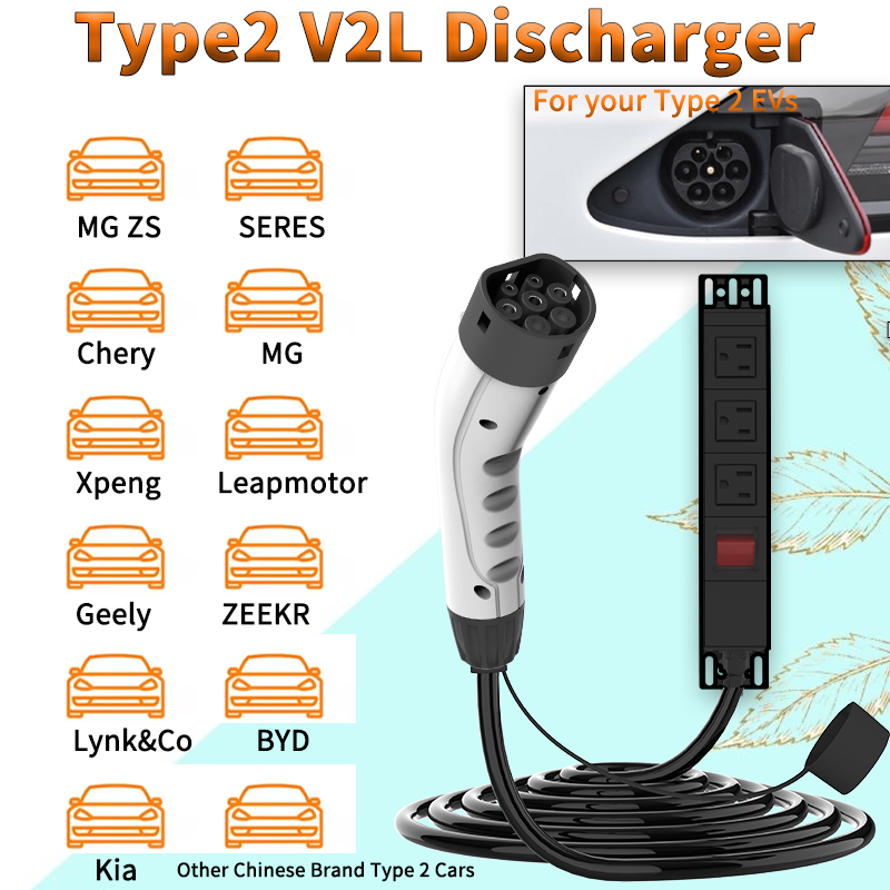 WUFEN Portable Type 2 V2L Cabl - Ac Outdoor Power ulasan dan harga
