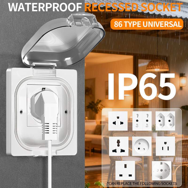 IP65 Waterproof Outdoor Socket - Outdoor Power Receptacle ulasan dan harga