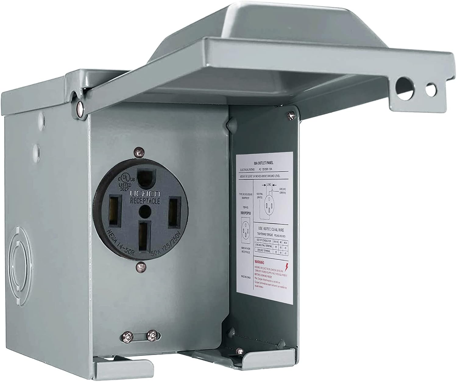 30/50 Amp 125/250 Volt RV Powe - Outdoor Power Receptacle ulasan dan harga