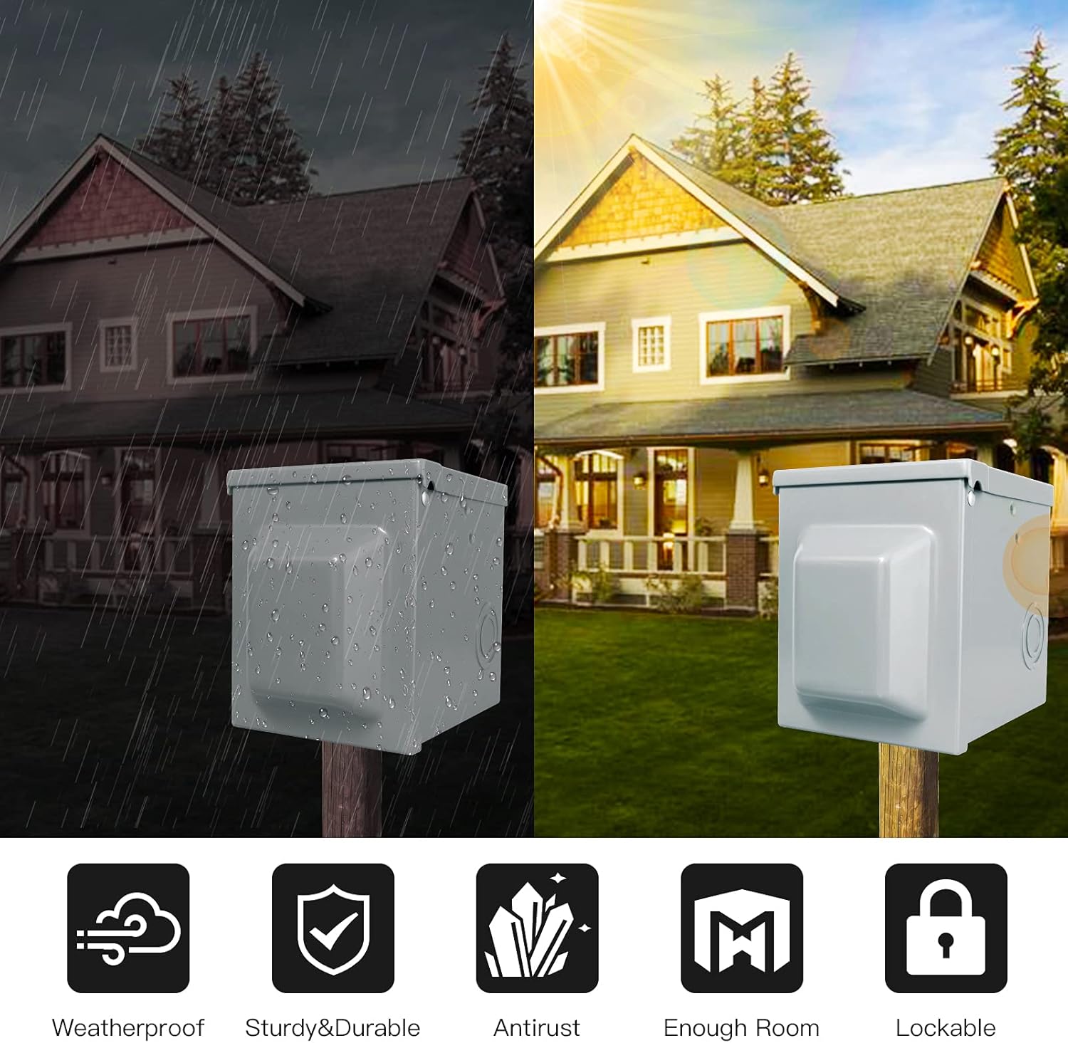 30/50 Amp 125/250 Volt RV Powe - Outdoor Power Receptacle ulasan dan harga