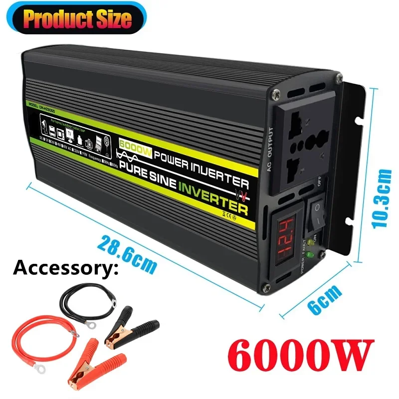 6000W DC12/24V to AC 220V Pure - Ac Outdoor Power ulasan dan harga